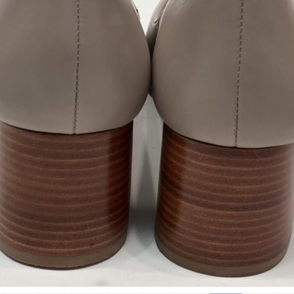 Tory Burch 'Claire' 50mm Round Toe Pump French Gray Leather - Picture 8 of 8